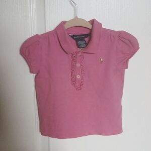 Polo Ralph Lauren Shirt size 18m Collar and Ruffle Front